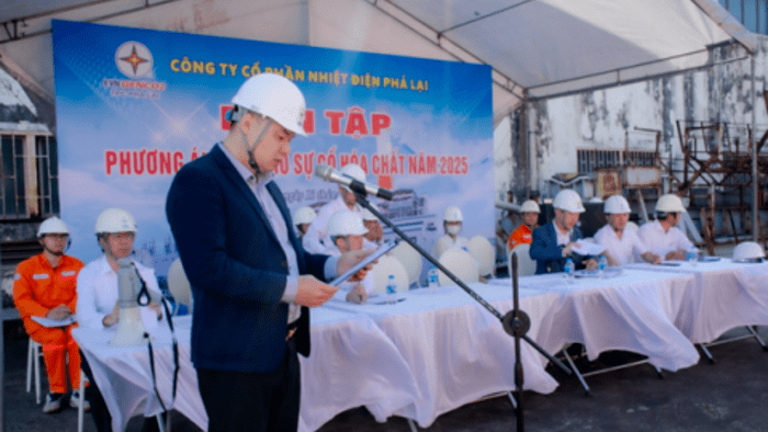 Công ty Cổ phần Nhiệt điện Phả Lại tổ chức thành công diễn tập ứng phó sự cố hóa chất năm 2025